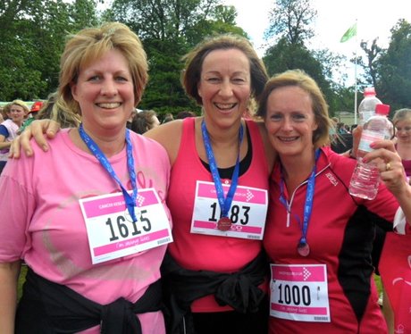 Luton Race for Life - Medals at the finish line - Heart Four Counties