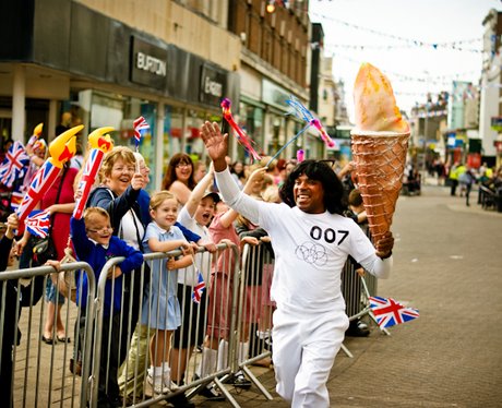 Olympic Torch Passes Through Great Yarmouth