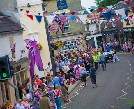 Olympic Torch passes through Saxmundham
