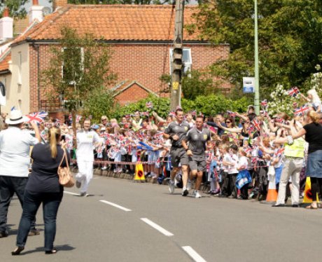 Olympic Torch Passes Through Southwold and Reydon