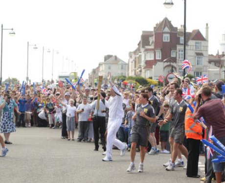 Olympic Torch Passes Through Southwold and Reydon