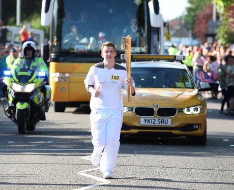Torchbearer between Aylsham and Norwich