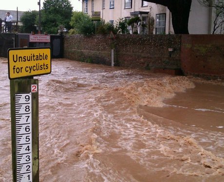 Sidmouth floodwaters