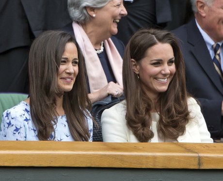 Kate and Pippa Middleton are all smiles - Kate and Pippa Middleton at ...