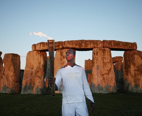 Olympic Torch at Stonehenge