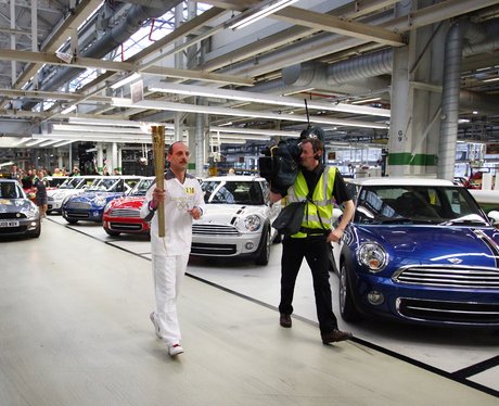 Olympic Torch At Bmw Mini In Oxford Olympic Flame July 9th