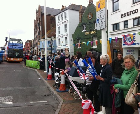 The Olympic Torch in Poole Quay
