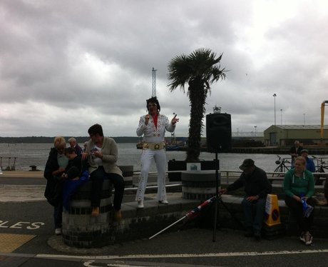 The Olympic Torch in Poole Quay