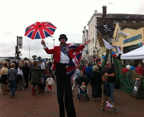 The Olympic Torch in Poole Quay
