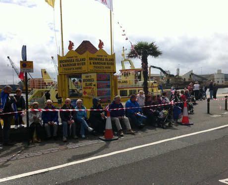 The Olympic Torch in Poole Quay