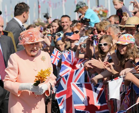 Queen Elizabeth II Visits The Isle Of Wight And Ne