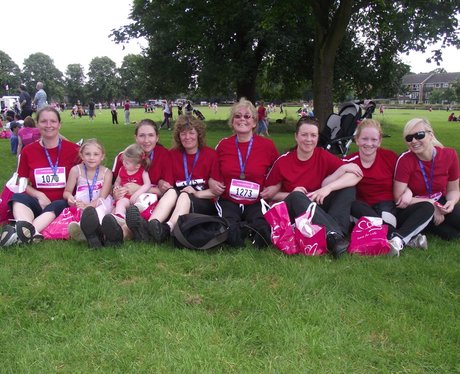 The Finish Line at Race for Life Reading