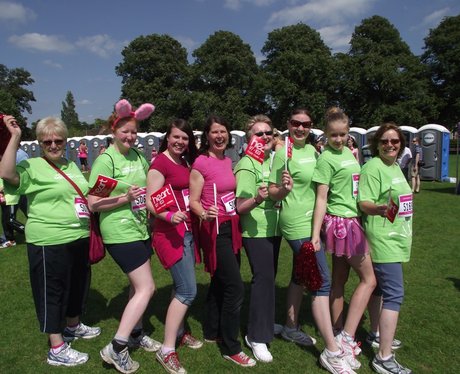 The Pink Ladies at Race for Life Reading