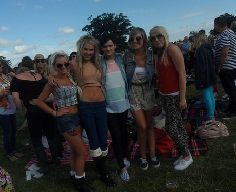 The lovely supporters at Olly Murs!