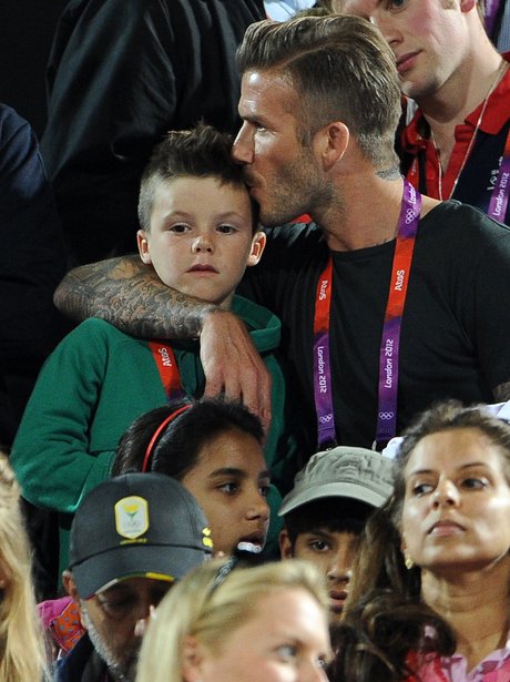 David Beckham and Cruz Beckham