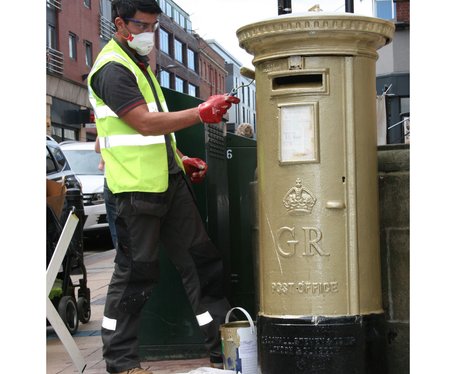 Golden Postbox