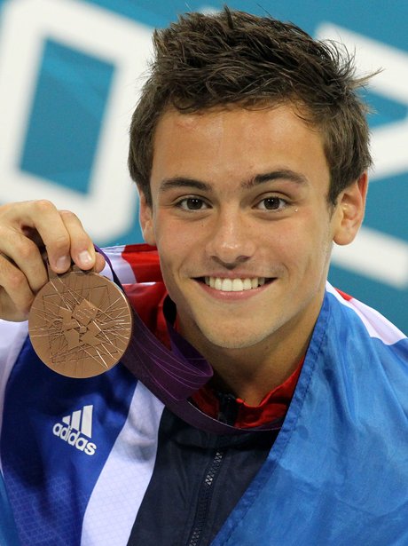 Tom Daley with his bronze medal