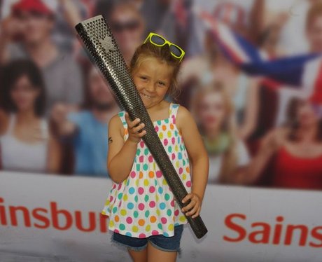 Paralympic torch at Sainsbury's, Farlington