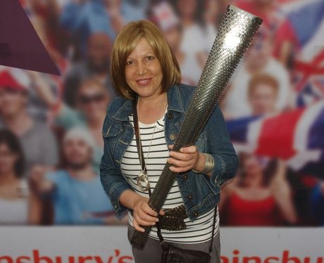 Paralympic torch at Sainsbury's, Farlington