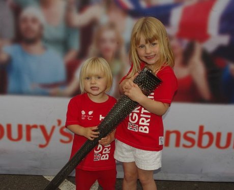 Paralympic torch at Sainsbury's, Farlington