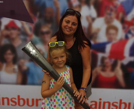 Paralympic torch at Sainsbury's, Farlington