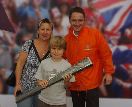 Paralympic torch at Sainsbury's, Farlington