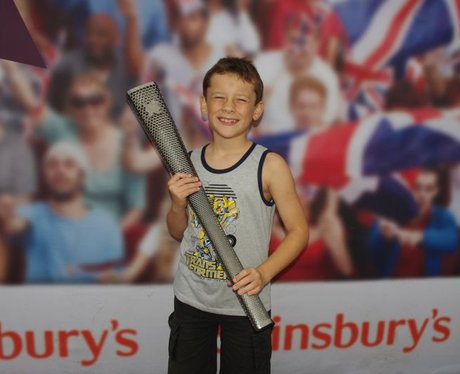 Paralympic torch at Sainsbury's, Farlington