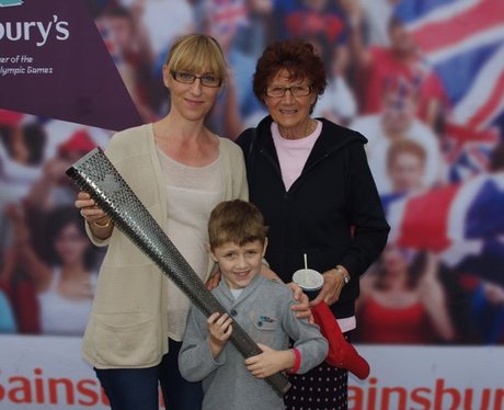 Paralympic torch at Sainsbury's, Farlington