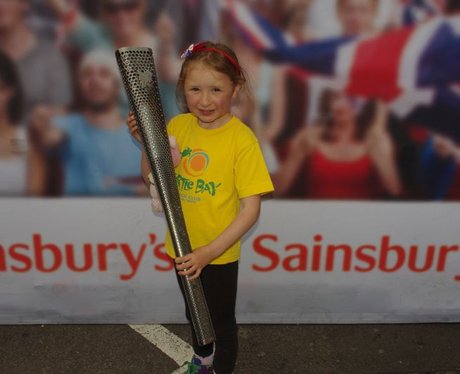 Paralympic torch at Sainsbury's, Farlington