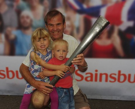 Paralympic torch at Sainsbury's, Farlington