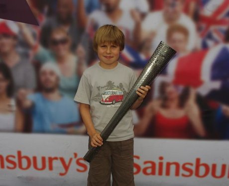Paralympic torch at Sainsbury's, Farlington