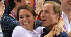 Kate Middleton and Prince William at the Olympics