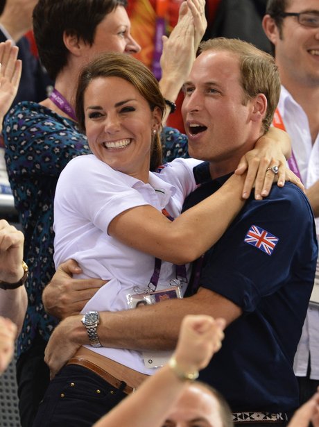 Kate Middleton and Prince William at the Olympics