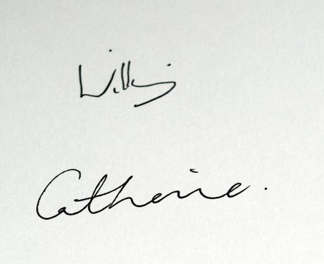 Wills and Catherine's signatures