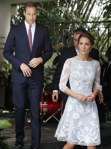 The Duke and Duchess of Cambridge take a stroll