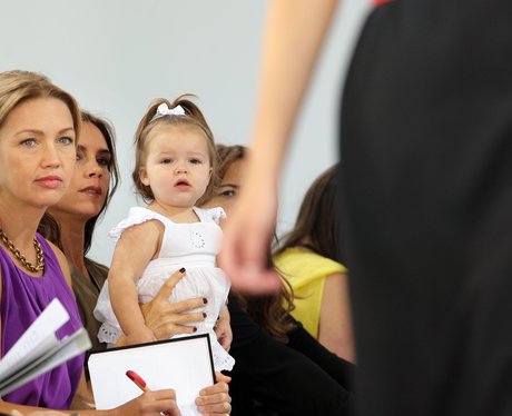 Victoria Beckham and Harper at New York fashion We