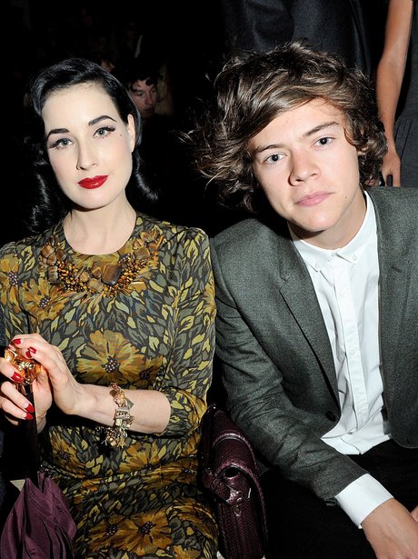 Dita Von Teese and Harry Styles