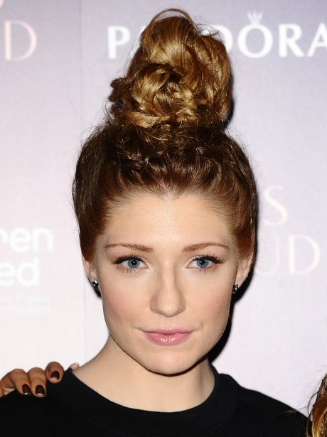 Girls Aloud wearing a top knot