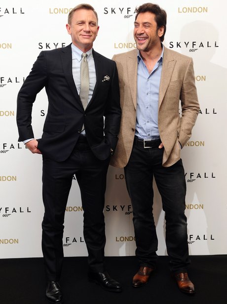 Daniel Craig and Javier Bardem at the Skyfall photocall