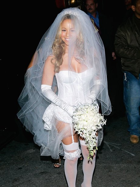 Mariah Carey As A Sexy Bride Best Celebrity Halloween Costumes Of All Time Heart 