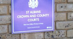 Sign outside St Albans Crown Court