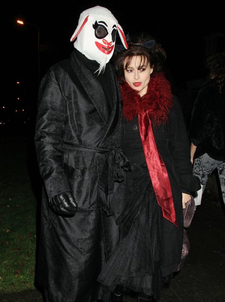 Tim Burton and Helena Bonham Carter Jonathan Ross Halloween Party