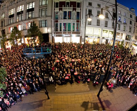 london christmas lights with robbie williams
