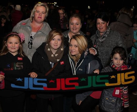 The Mall Christmas Lights with JLS