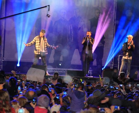 The Mall Christmas Lights with JLS