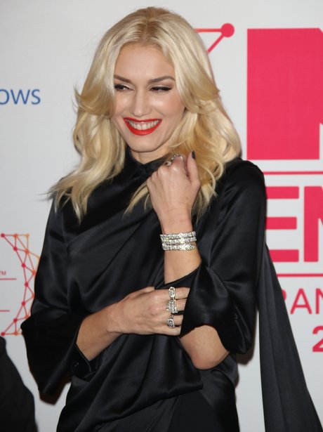 Gwen Stefani smiling on the red carpet