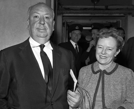 Alfred Hitchcock and wife
