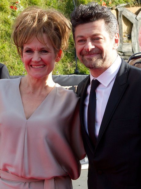Andy Serkis and Lorraine Ashbourne arrive