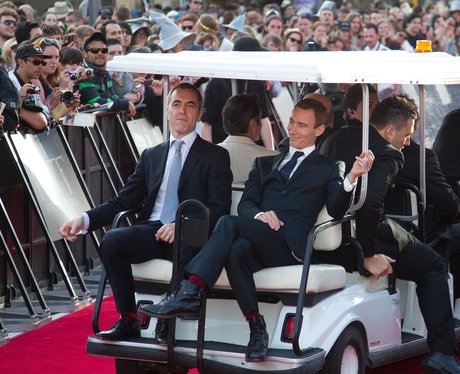 James Nesbitt and Jed Brophy on the red carpet
