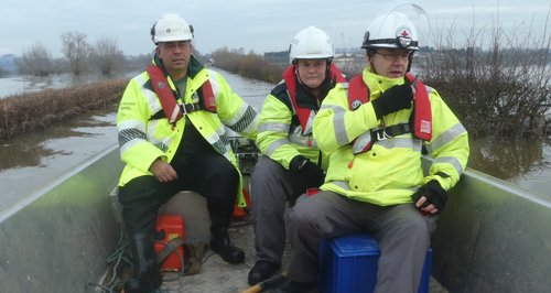 Red Cross visit Muchelney